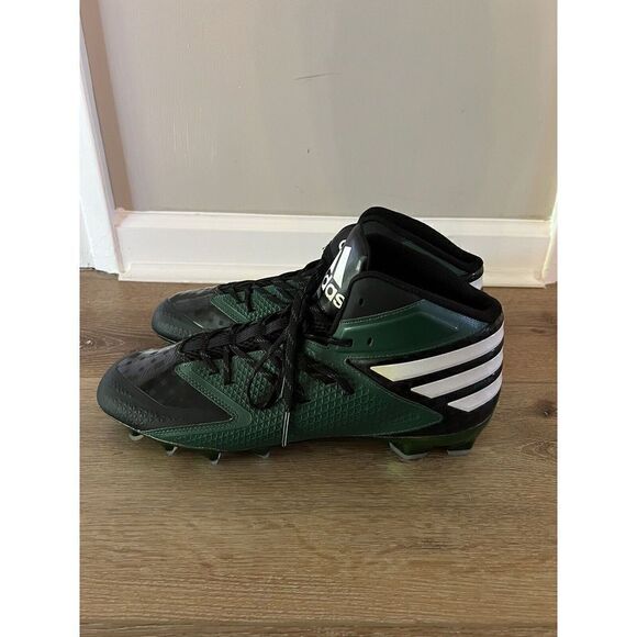 Adidas Mens Green Black Football Cleats Size 14 - Picture 2 of 8